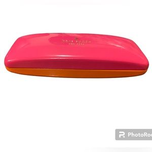 ♠️Kate Spade~Orange/Pink Hard Clamshell Eyeglasses Case